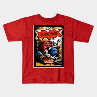 VAMPIRE MAN COMIC COVER Kids T-Shirt